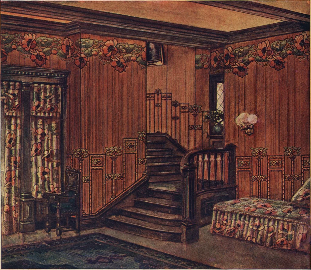 An illustration from Wall papers and cretonnes, 1911, 1911, leaf 10