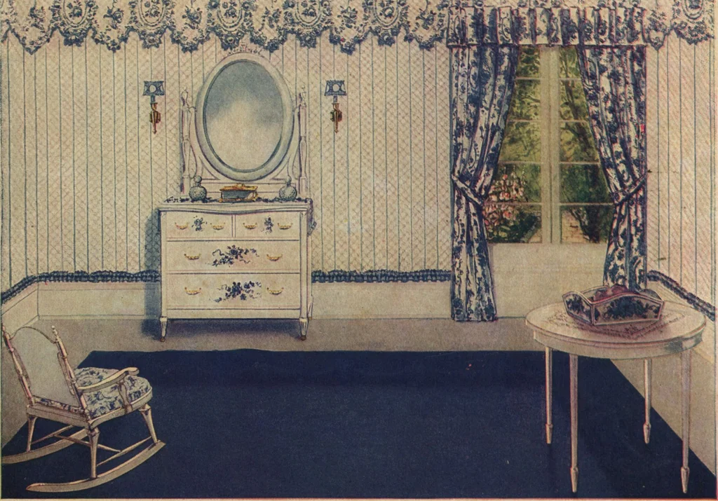 An illustration from Wall papers and cretonnes, 1911, 1911, leaf 11
