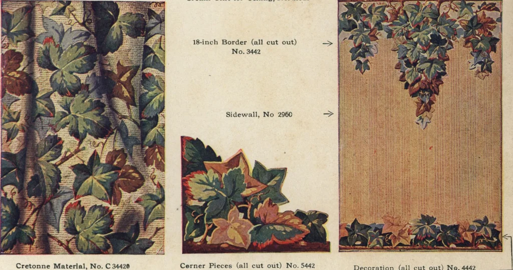 An illustration from Wall papers and cretonnes, 1911, 1911, leaf 2