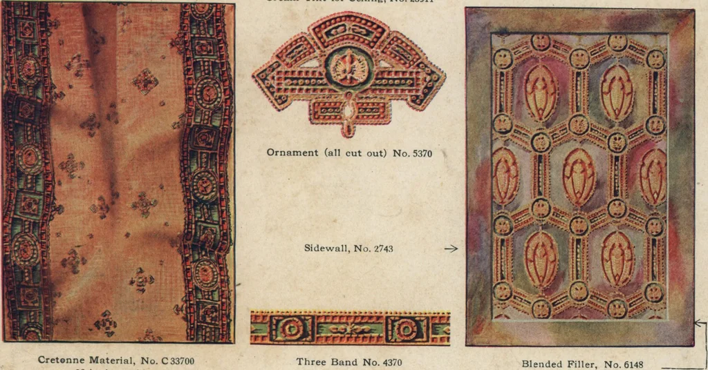 An illustration from Wall papers and cretonnes, 1911, 1911, leaf 4