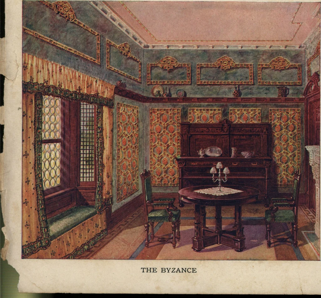 An illustration from Wall papers and cretonnes, 1911, 1911, leaf 4