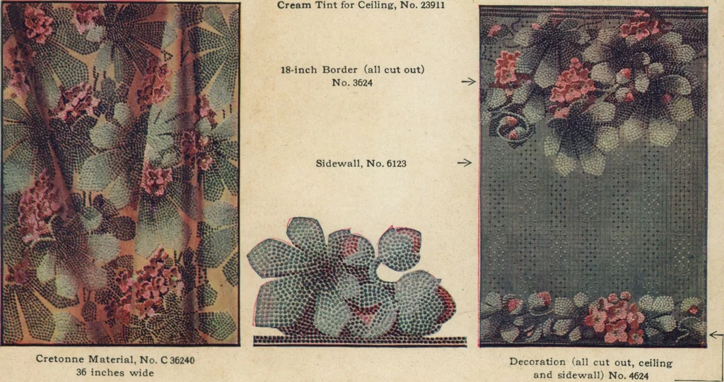 An illustration from Wall papers and cretonnes, 1911, 1911, leaf 6