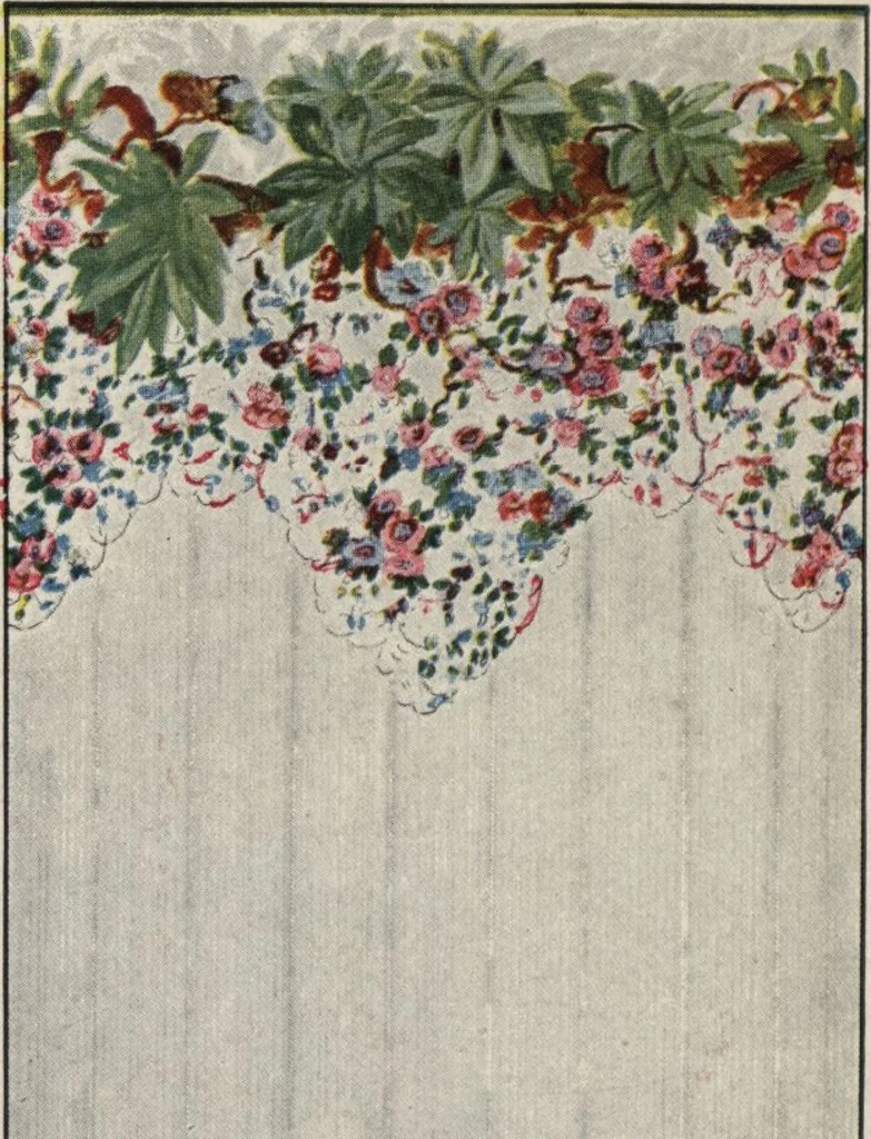 An illustration from Wall papers with special cretonnes to match, 1912, leaf 5