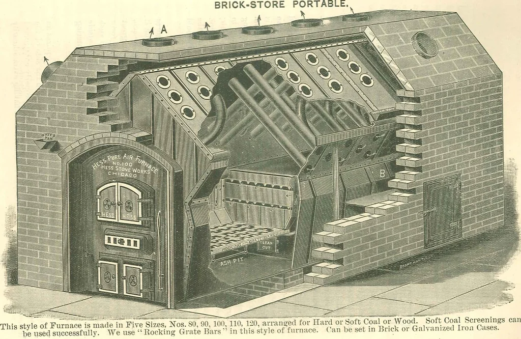 An illustration from Warming and ventilating for public buildings, schools, halls, stores, dwellings, etc., 1887, leaf 16