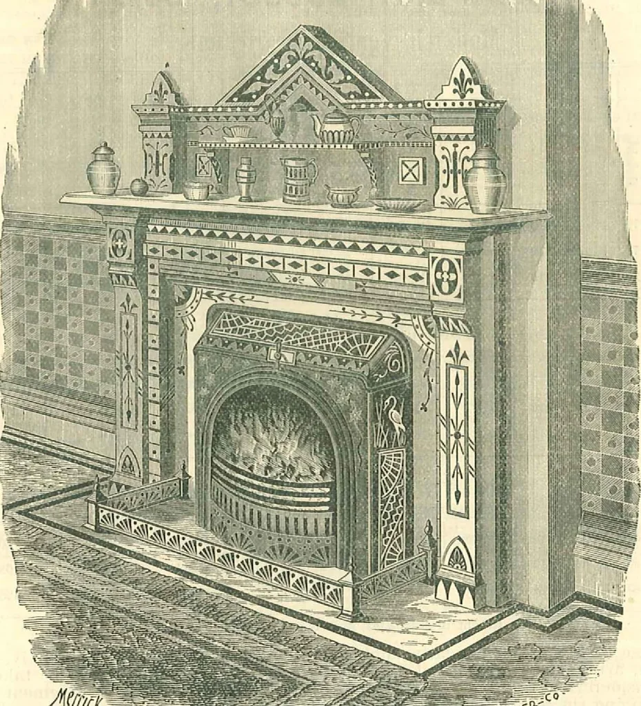 An illustration from Warming and ventilating for public buildings, schools, halls, stores, dwellings, etc., 1887, leaf 29
