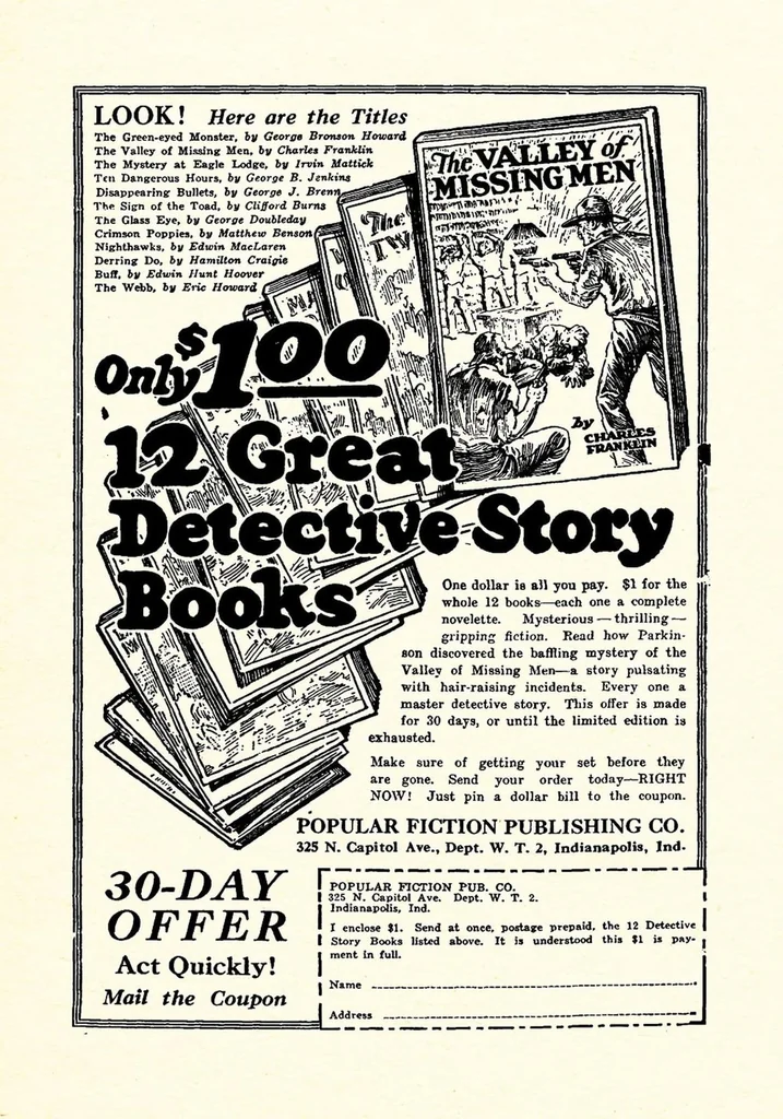 An illustration from Weird Tales, Vol. 4, No. 3 (November 1924), 1924, leaf 1
