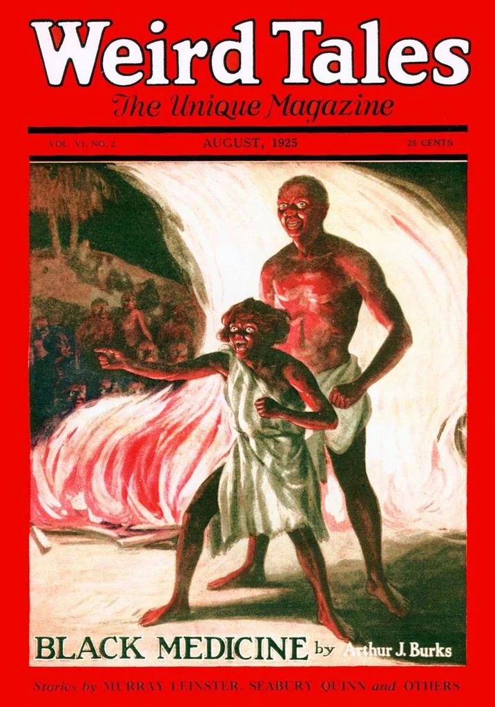 An illustration from Weird Tales v06 n02 [1925-08], 1925, leaf 0
