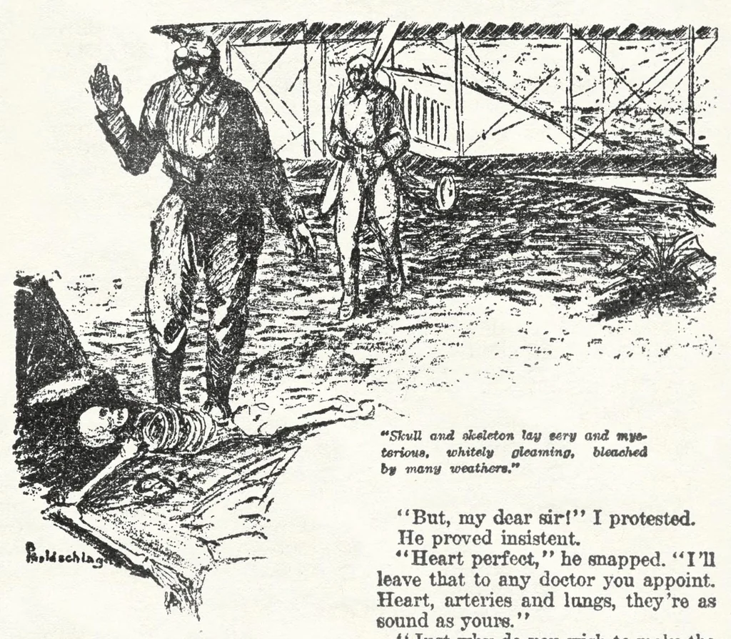 An illustration from Weird Tales v07 n02 [1926-02], 1926, leaf 102