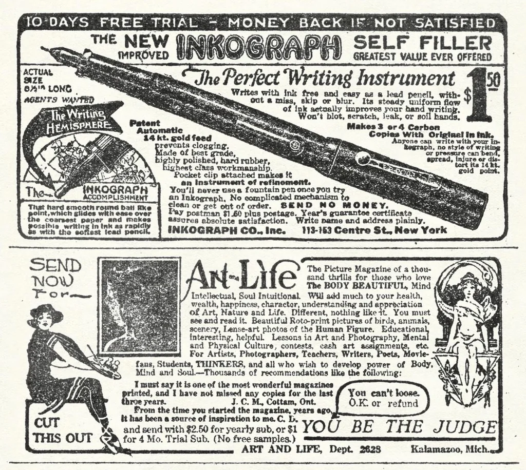 An illustration from Weird Tales v07 n02 [1926-02], 1926, leaf 143