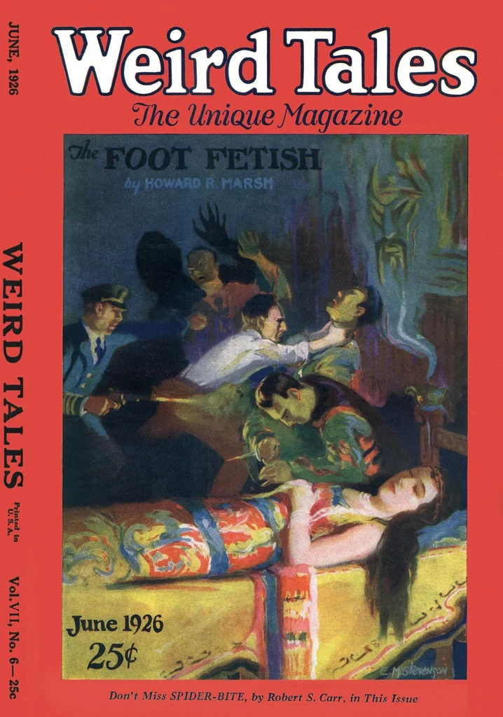 An illustration from Weird Tales v07 n06 [1926-06], 1926, leaf 0