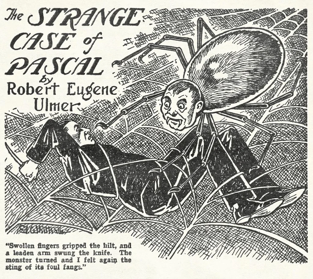 An illustration from Weird Tales v07 n06 [1926-06], 1926, leaf 92