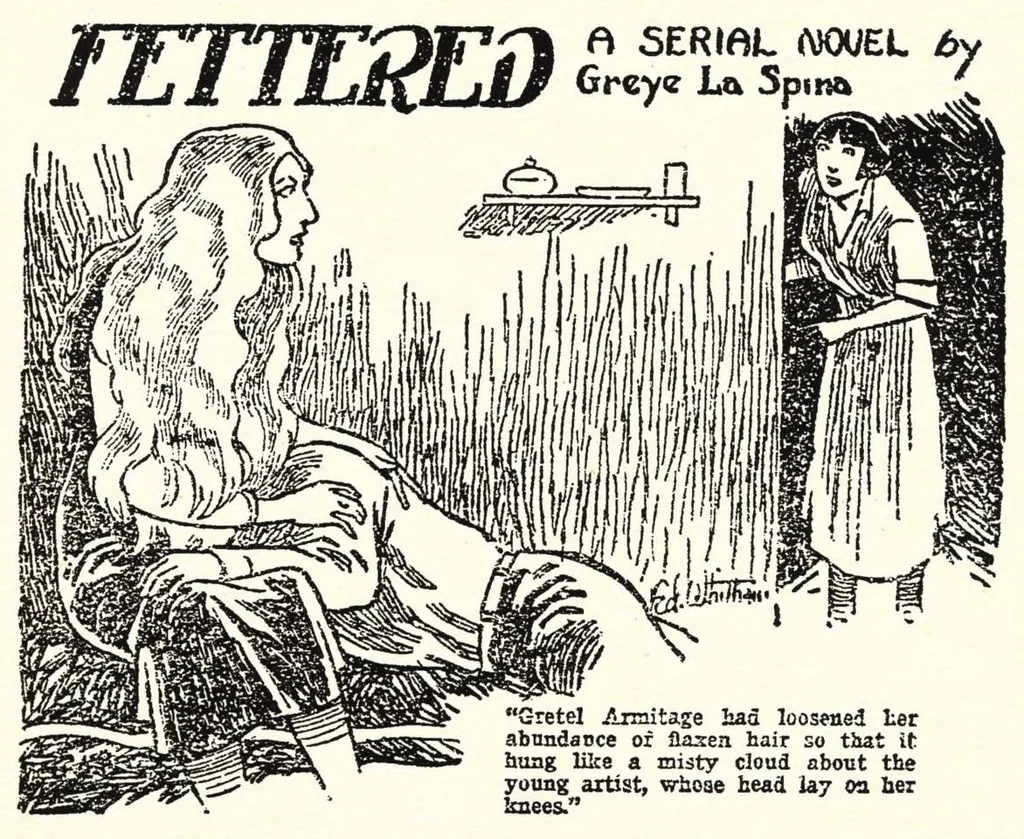 An illustration from Weird Tales, Vol. 8, No. 1 (July 1926), 1926, leaf 27