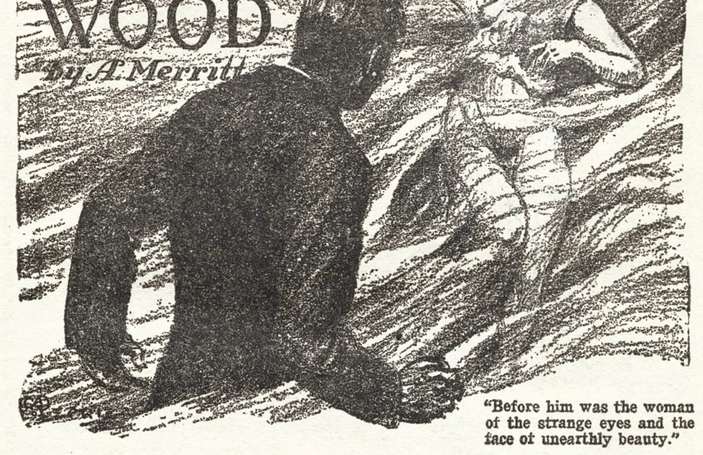 An illustration from Weird Tales v08 n02 [1926-08], 1926, leaf 6