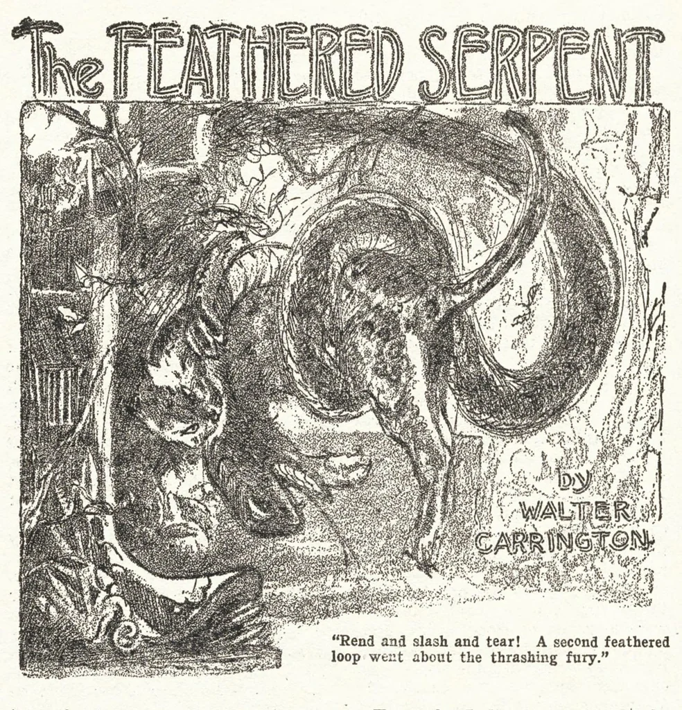 An illustration from Weird Tales, Vol. 11, No. 1 (January 1928), 1928, leaf 29