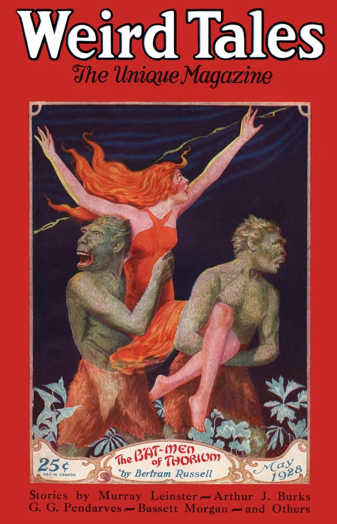 An illustration from Weird Tales v11 n05 [1928-05], 1928, leaf 0