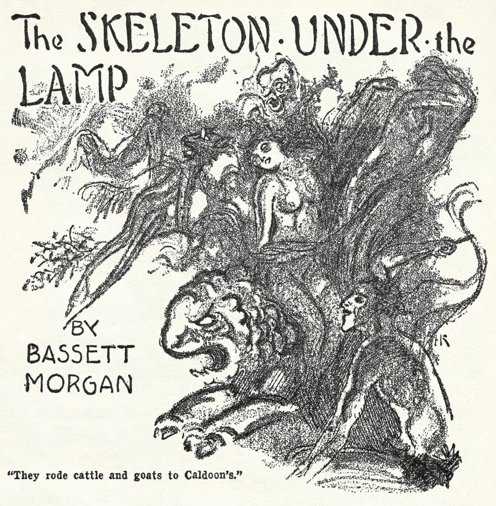 An illustration from Weird Tales v11 n05 [1928-05], 1928, leaf 24