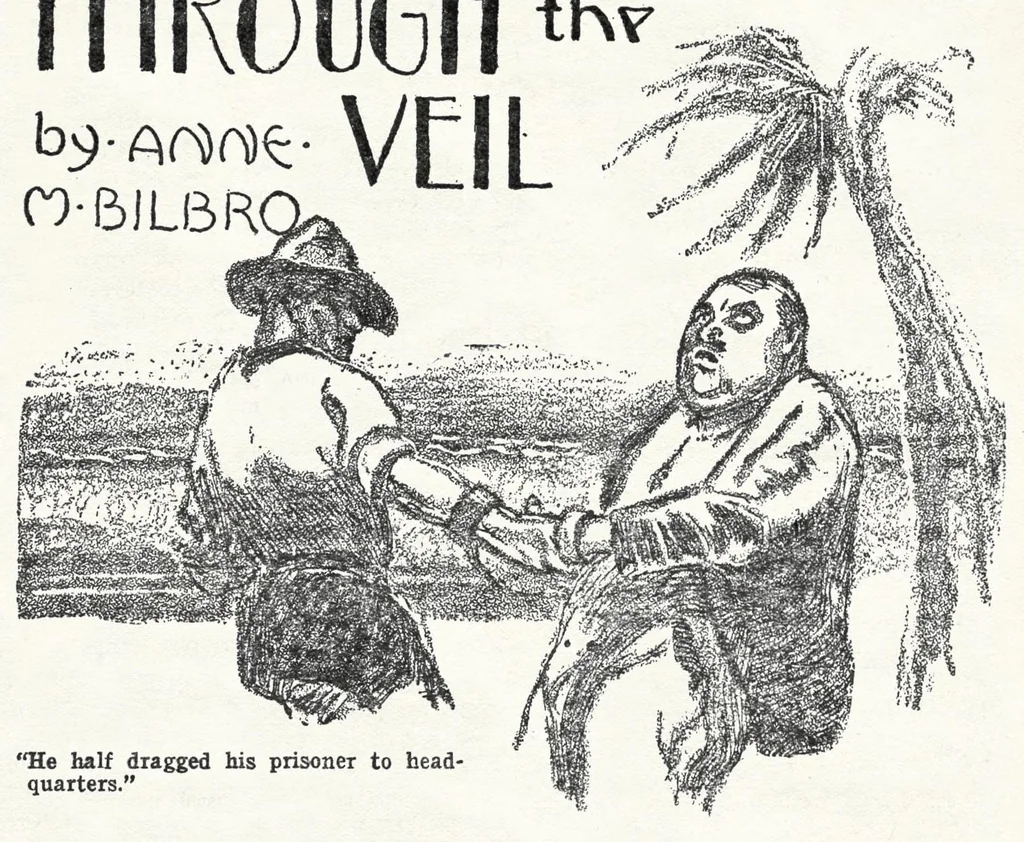 An illustration from Weird Tales v11 n05 [1928-05], 1928, leaf 92