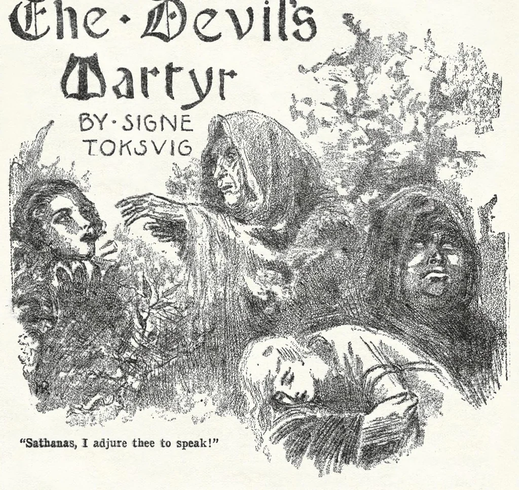 An illustration from Weird Tales v11 n06 [1928-06], 1928, leaf 7