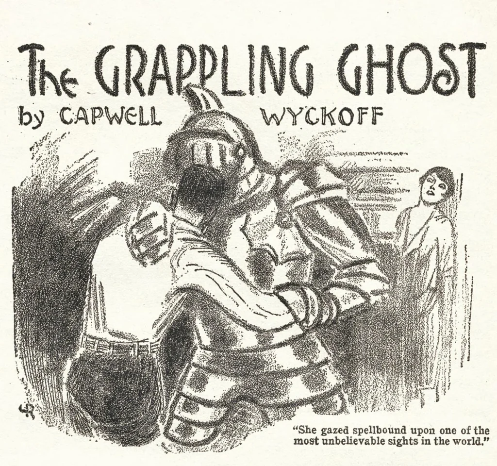 An illustration from Weird Tales v12 n01 [1928-07], 1928, leaf 106