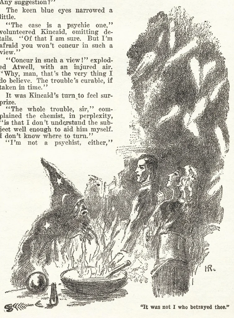An illustration from Weird Tales v12 n01 [1928-07], 1928, leaf 18