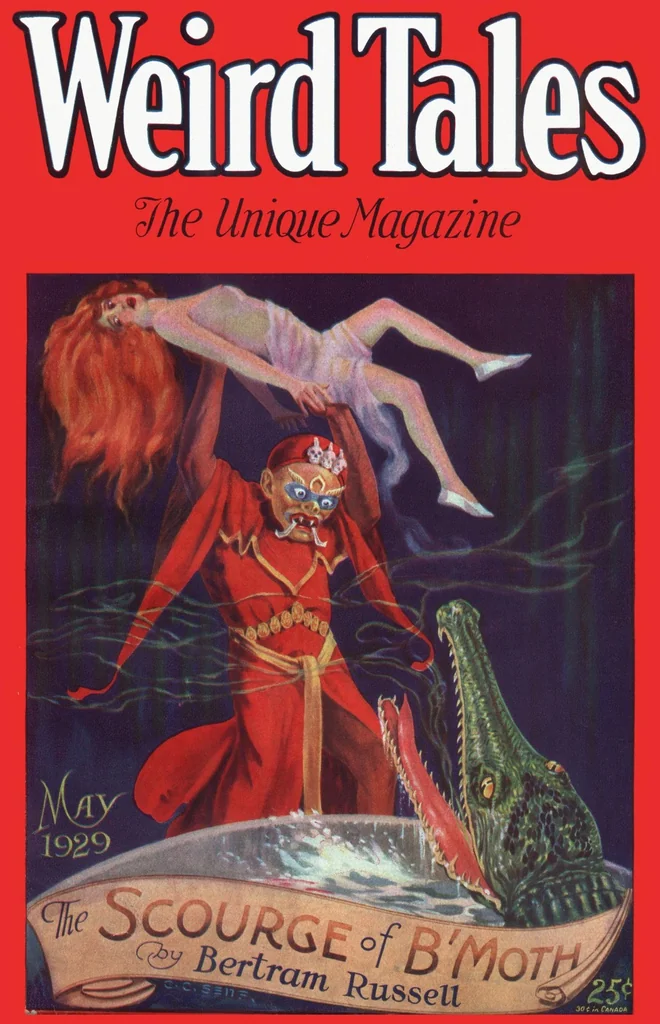 An illustration from Weird Tales v13 n05 [1929-05], 1929, leaf 0