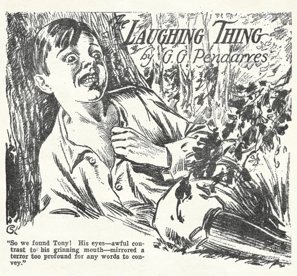 An illustration from Weird Tales v13 n05 [1929-05], 1929, leaf 104