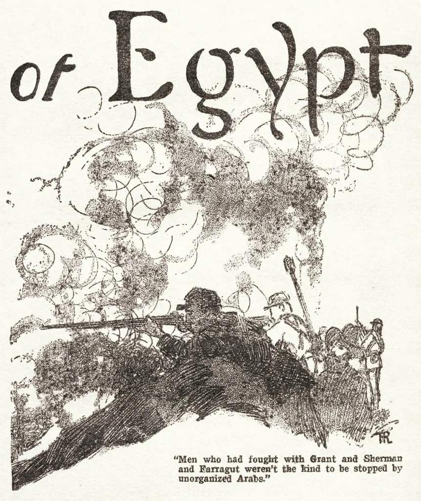 An illustration from Weird Tales, Vol. 15, No. 4 (April 1930), 1930, leaf 16
