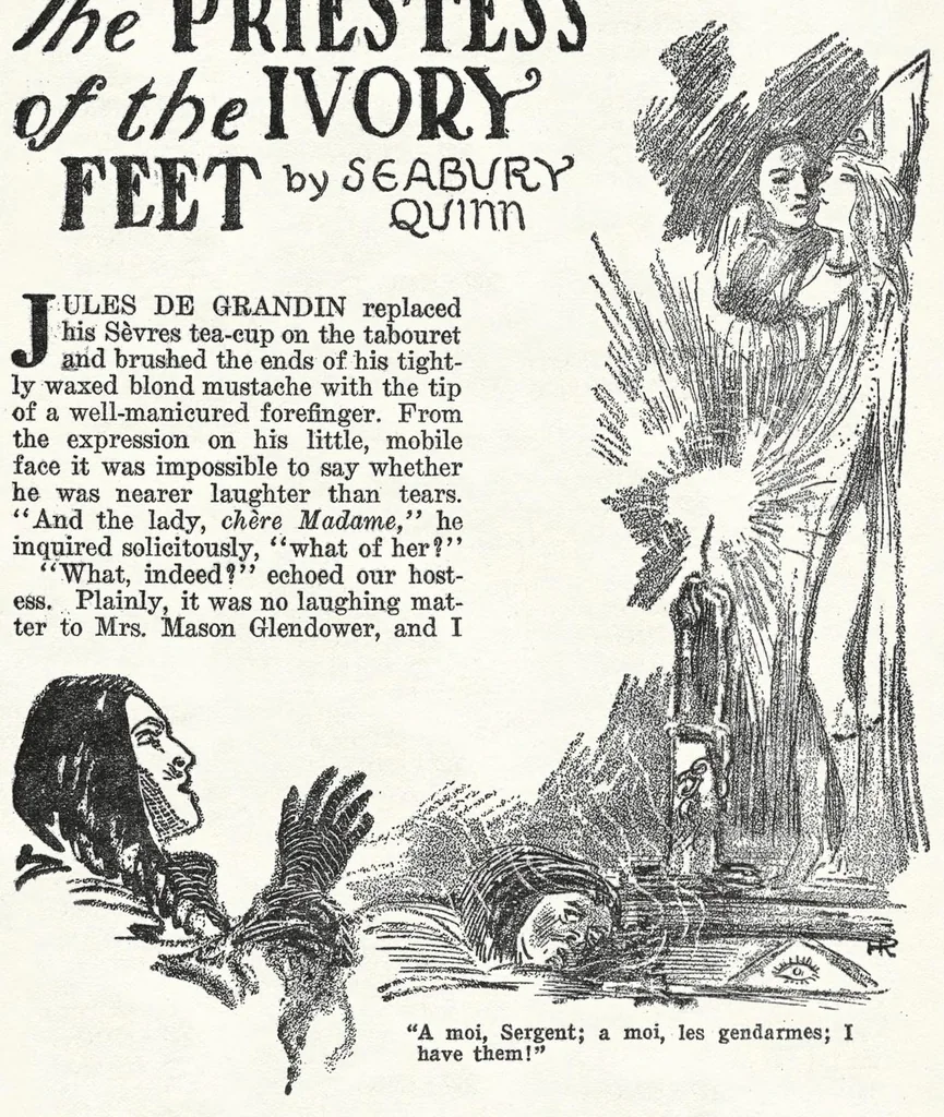 An illustration from Weird Tales v15 n06 [1930-06], 1930, leaf 68