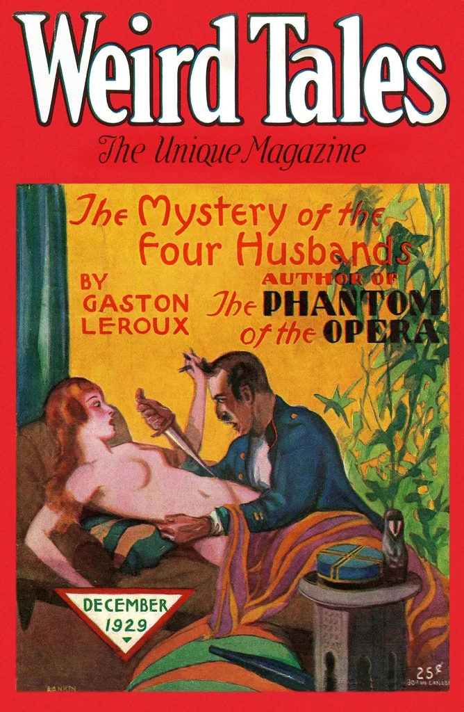 An illustration from Weird Tales, Vol. 14, No. 6 (December 1929), 1929, leaf 0