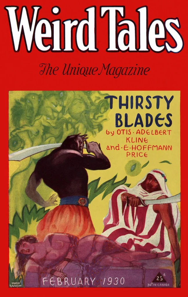 An illustration from Weird Tales, Vol. 15, No. 2 (February 1930), 1930, leaf 0