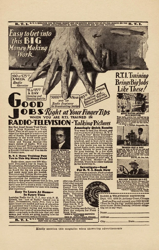 An illustration from Weird Tales, Vol. 15, No. 2 (February 1930), 1930, leaf 6