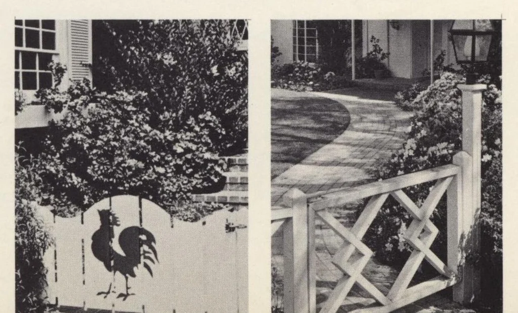 An illustration from Create better living with fencing in your yard, 1960, leaf 4