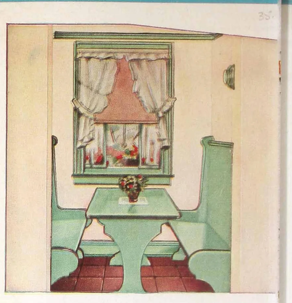 An illustration from Wetherill's interior gloss finish., 1930, leaf 7