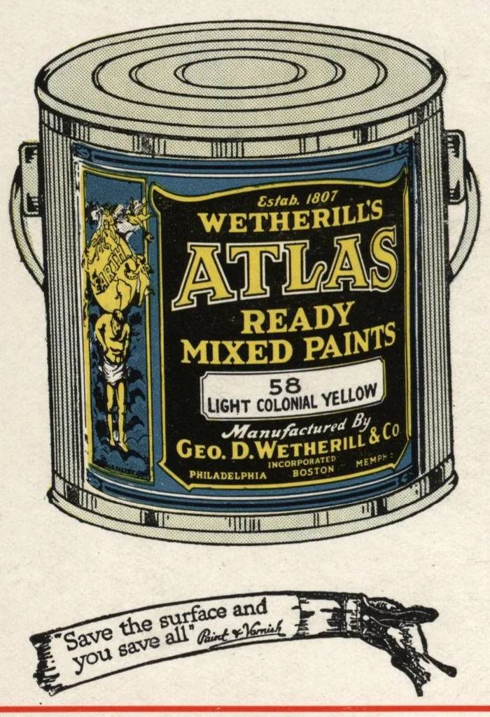 An illustration from Wetherill's ready mixed atlas paint., 1920, leaf 7