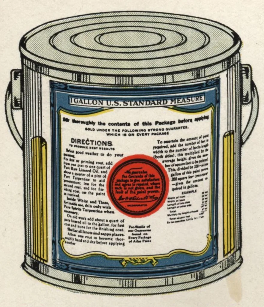 An illustration from Wetherill's ready mixed atlas paint., 1920, leaf 7