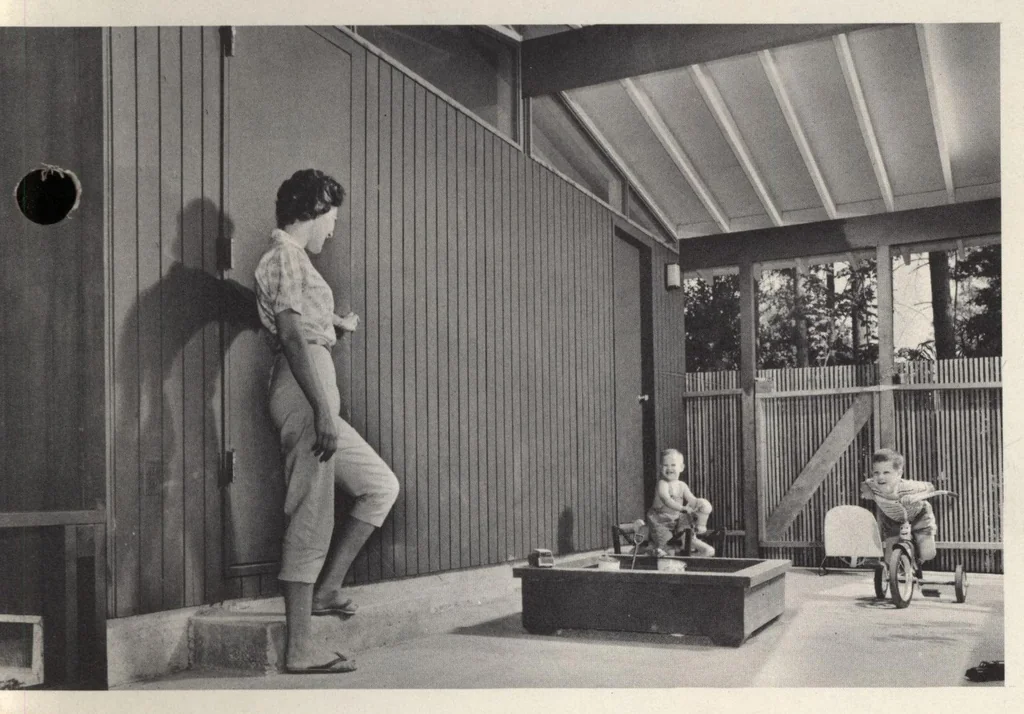 An illustration from Carports and storage ideas, 1960, leaf 0