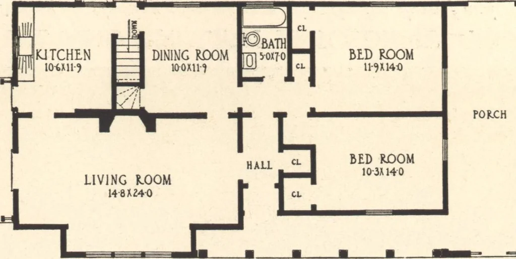 An illustration from Good houses, 3rd ed., 1922, leaf 48