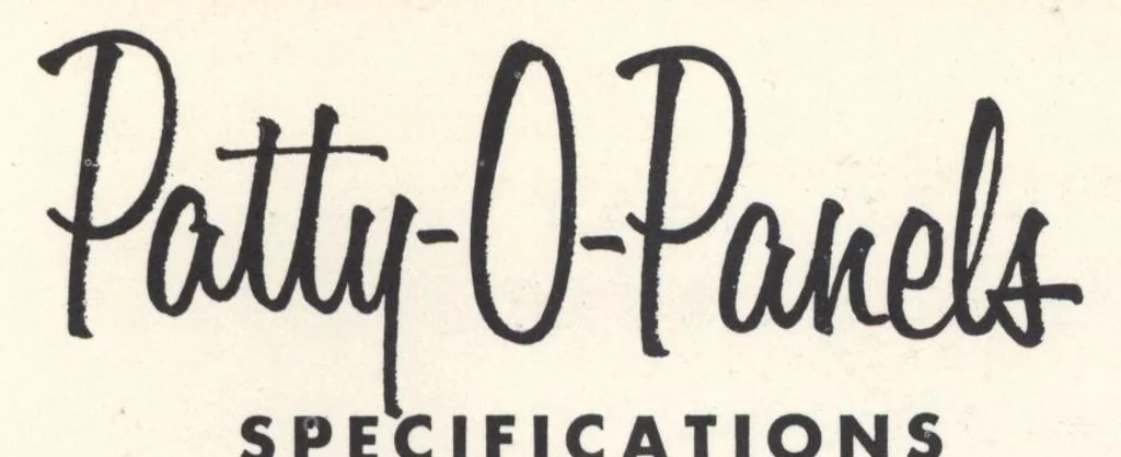 An illustration from Patty-o-panels: decorative woven panels for fences or screens, 1960, leaf 4