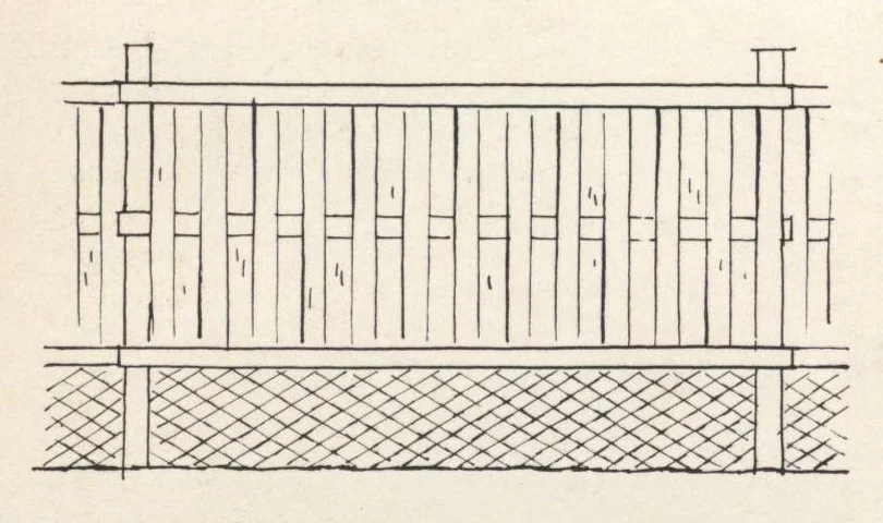 An illustration from Patty-o-panels: decorative woven panels for fences or screens, 1960, leaf 5