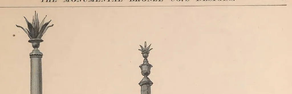 An illustration from White bronze monuments, statuary, portrait medallions, busts, statues, and ornamental art work : for cemeteries, public and private grounds and buildings, 1882, leaf 31