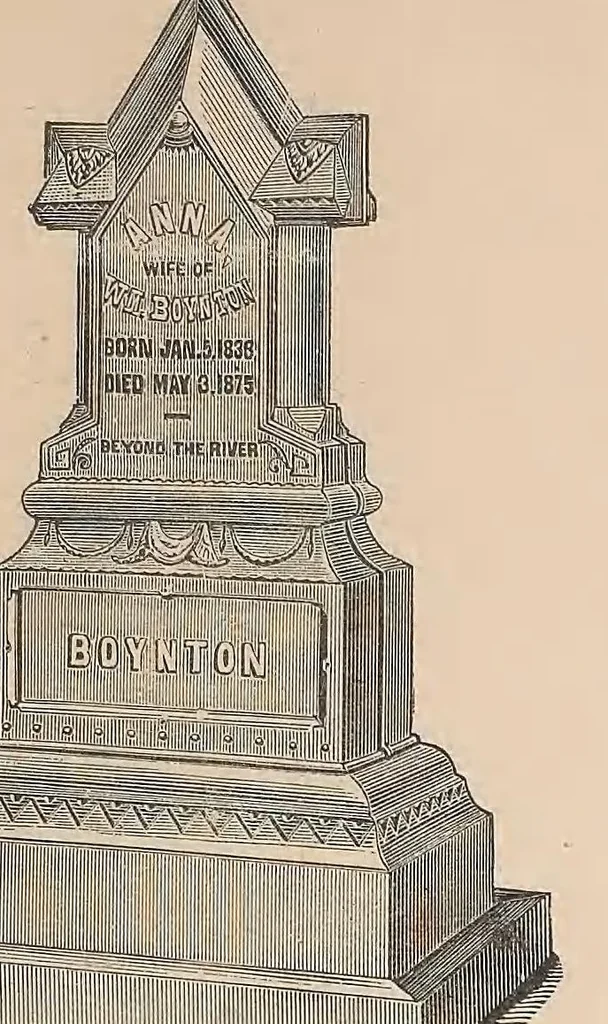An illustration from White bronze monuments, statuary, portrait medallions, busts, statues, and ornamental art work : for cemeteries, public and private grounds and buildings, 1882, leaf 35