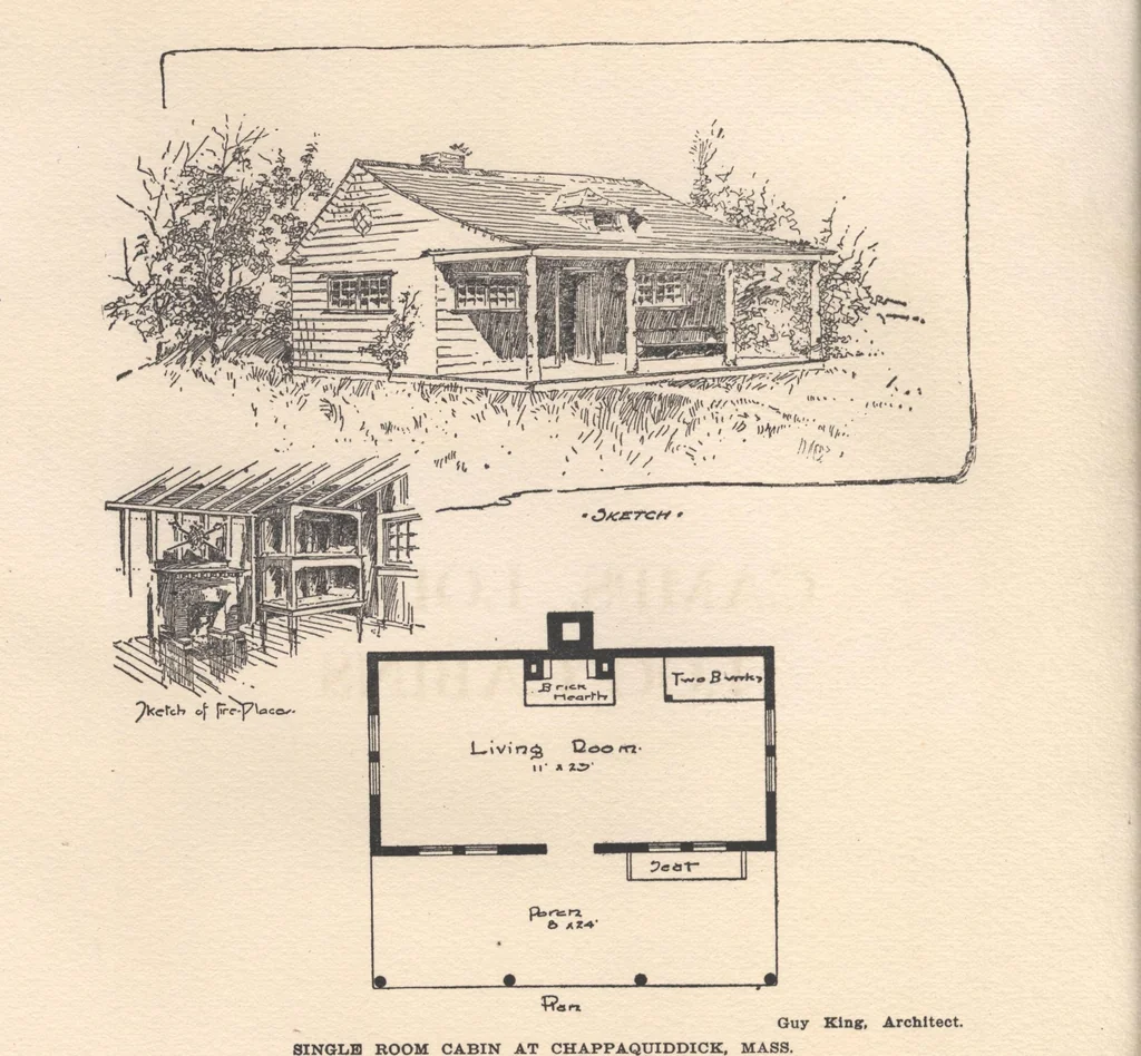 An illustration from Bungalows, camps and mountain houses, 1915, leaf 101