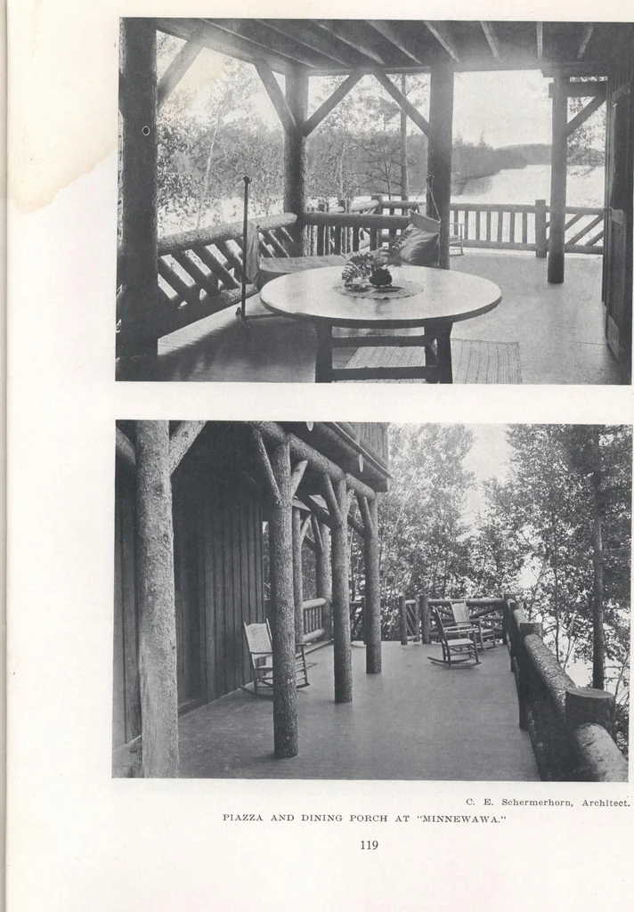 An illustration from Bungalows, camps and mountain houses, 1915, leaf 122