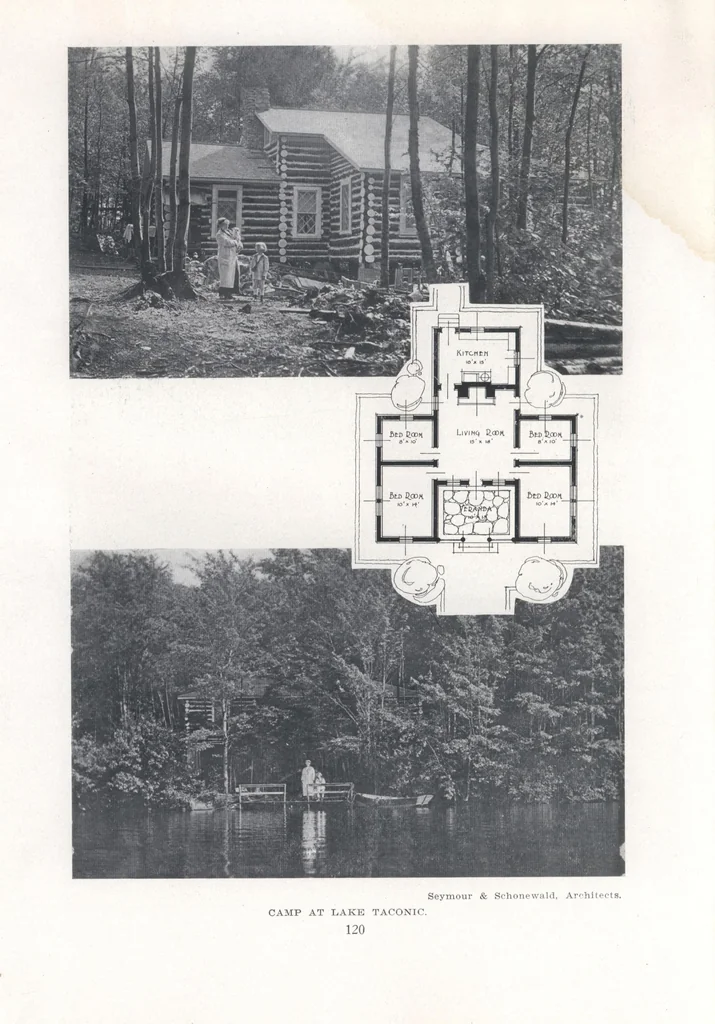 An illustration from Bungalows, camps and mountain houses, 1915, leaf 123