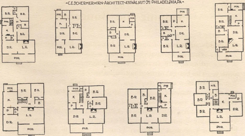 An illustration from Bungalows, camps and mountain houses, 1915, leaf 17
