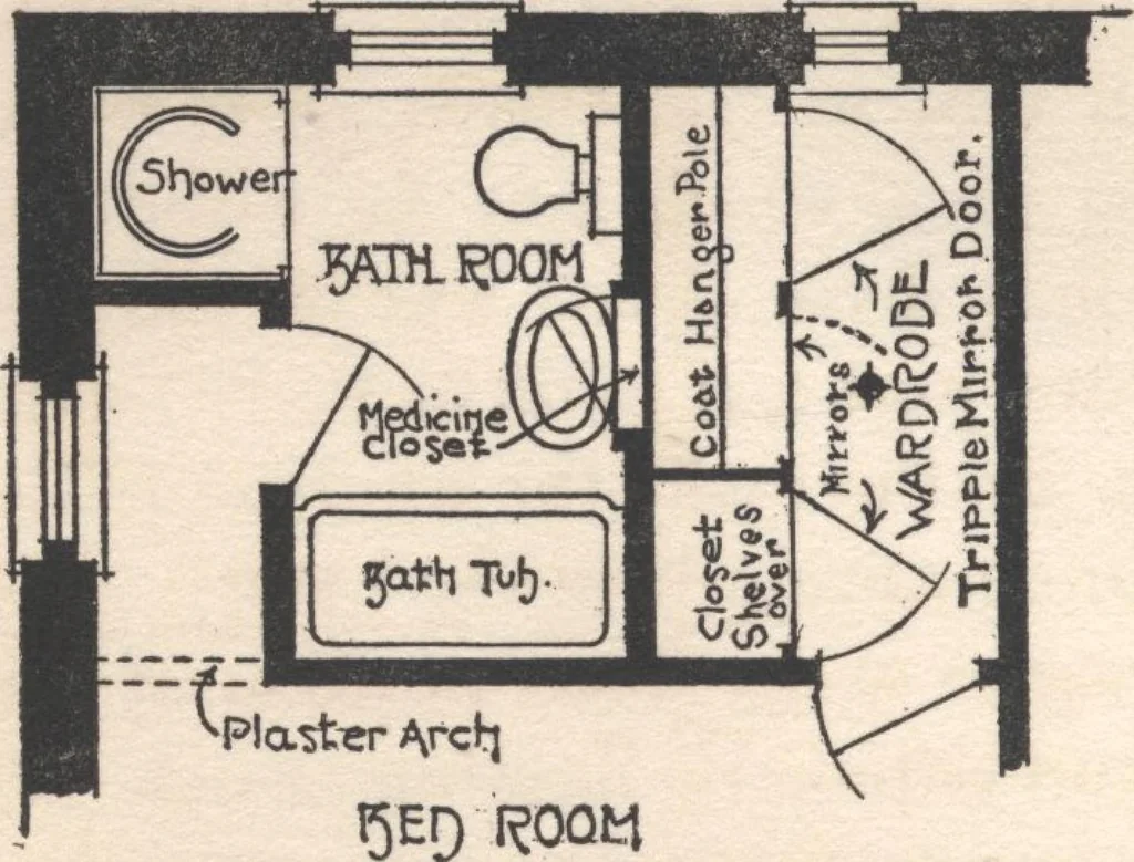 An illustration from Bungalows, camps and mountain houses, 1915, leaf 23