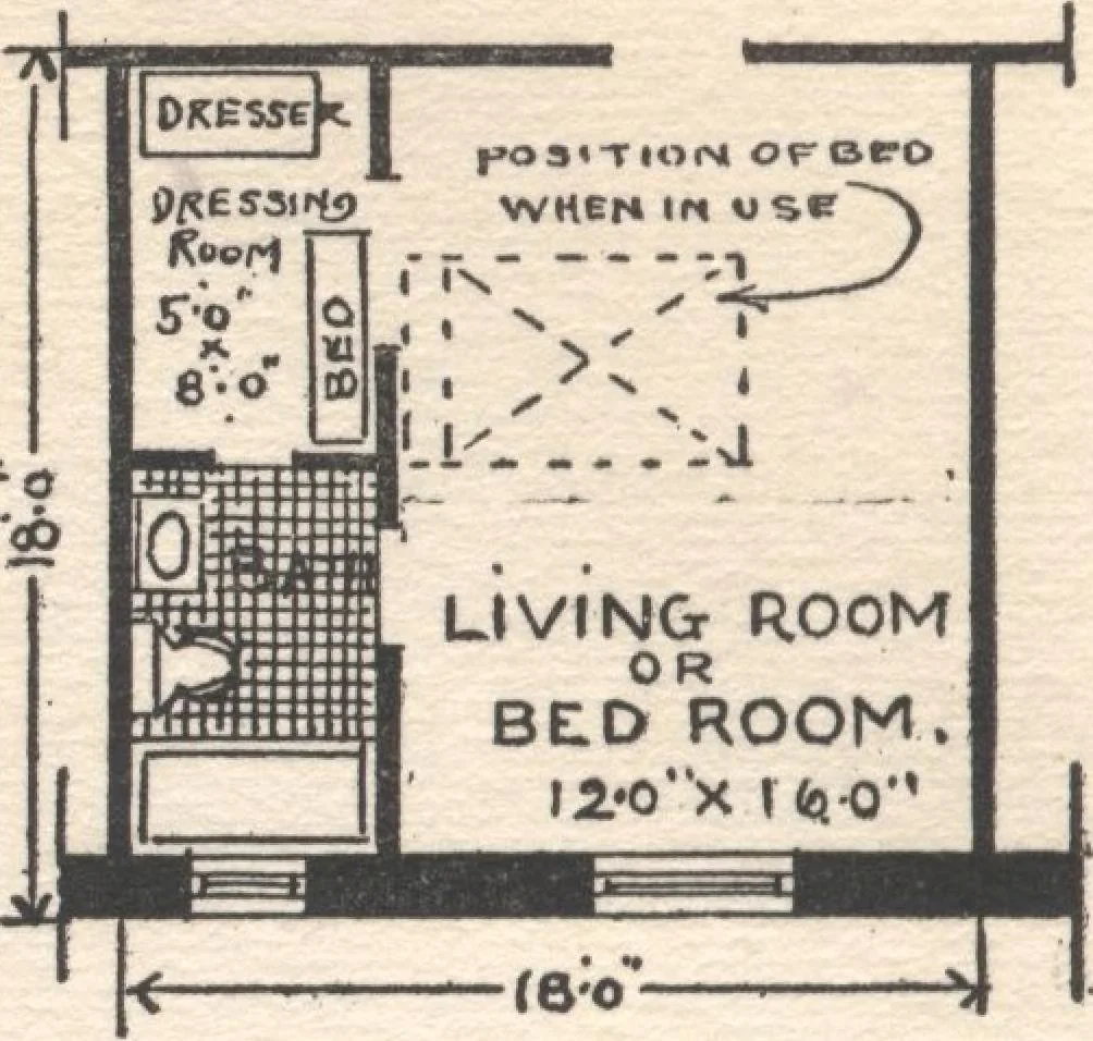 An illustration from Bungalows, camps and mountain houses, 1915, leaf 25