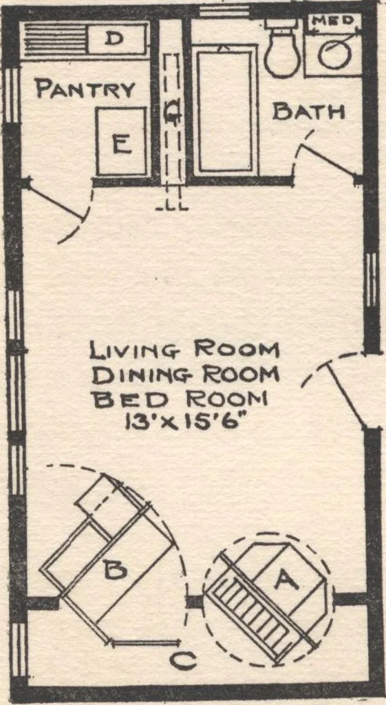An illustration from Bungalows, camps and mountain houses, 1915, leaf 25