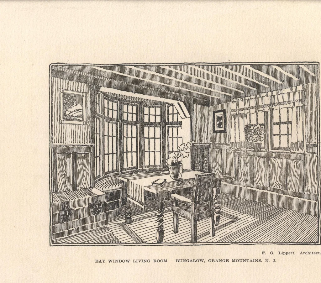 An illustration from Bungalows, camps and mountain houses, 1915, leaf 42