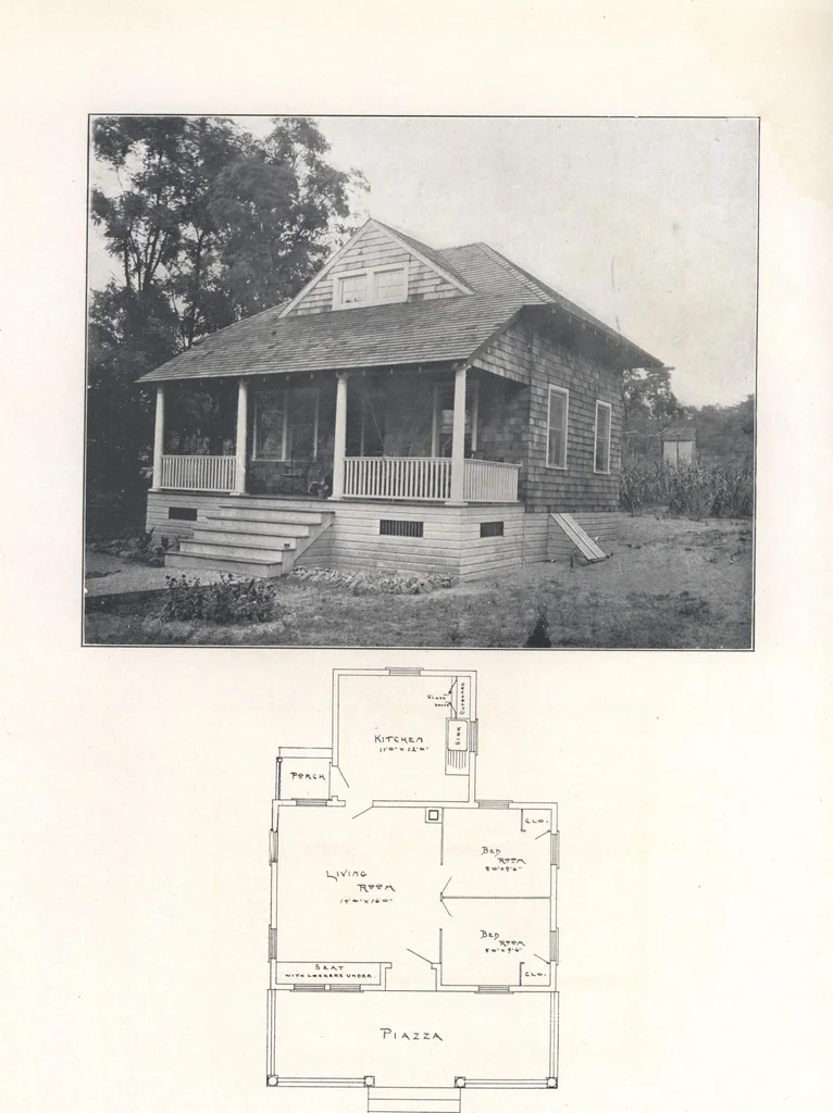 An illustration from Bungalows, camps and mountain houses, 1915, leaf 49